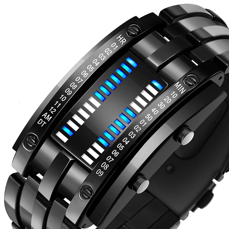 Futuristic Digital Wrist Watch