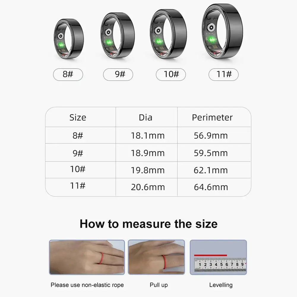 Multifunctional Health Ring Tracker